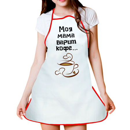 Фартук с принтом