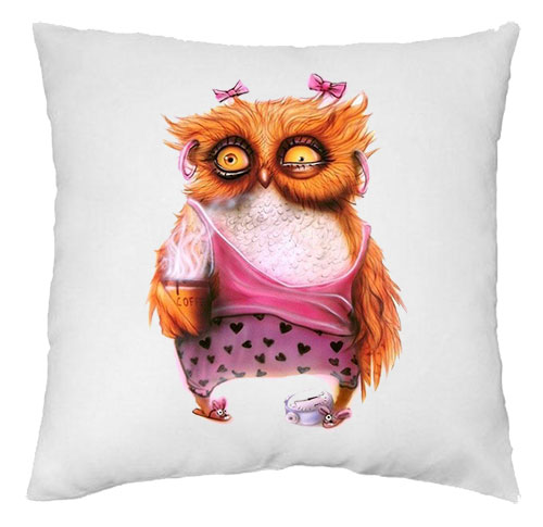 Подушка с принтом